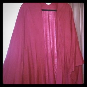 Burgandy Free Size fringed Cape shaw